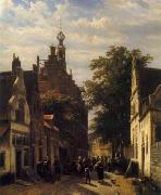 European city landscape, street landsacpe, construction, frontstore, building and architecture. 166 unknow artist